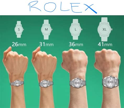 rolex watch case sizes|rolex bracelet size chart.